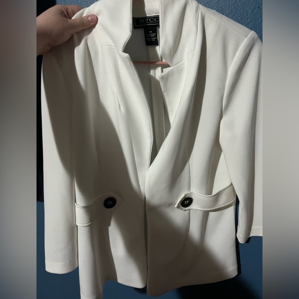 white blazer
